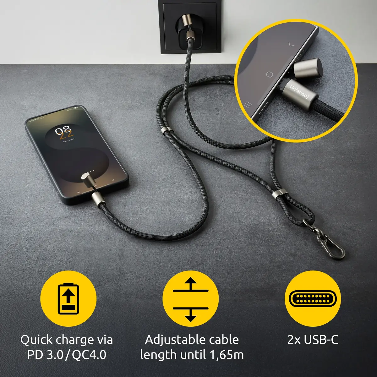 Intenso USB-C Зарядный шнур на шее Photo 4