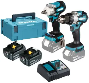Набор электроинструментов Makita DLX2533TJ — 18В аккумуляторный комплект с 2 батареями