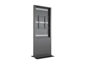 Multibrackets M Pro Series Enclosure 55 Inch Totem Floorbase Covered Steel Portrait Black VESA 400x500