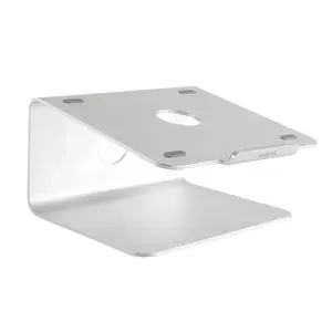 Laptop stand LogiLink AA0104 Silver 43.2 cm Aluminium 360° Rotation