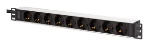 Digitus DN-95440 PDU 9 AC outlets 1U Black Silver