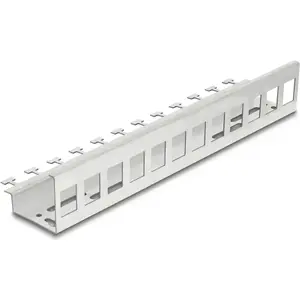 DELOCK Keystone Holder 12 Ports for DIN Rail and Hand Mounting (model 90631)