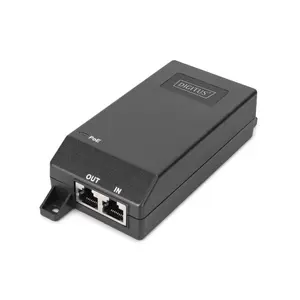 Digitus Gigabit Ethernet PoE+ injector 802.3at 30 W Black