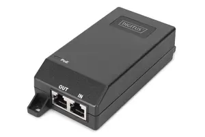 Digitus Gigabit Ethernet PoE+ инжектор DN-95103-3 802.3at 30 Вт 1000 Мбит/с черный