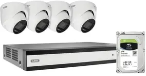 CCTV system ABUS TVVR33843D with 4 Mini-Dome cameras and recorder
