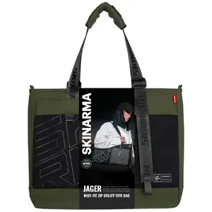 Tote Bag SKINARMA Jager olive – durable design, model SK-TOTE-JAGER-GRN