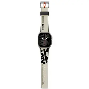 Watch band SKINARMA Spunk for Apple Watch Ultra 49mm, ivory silicone
