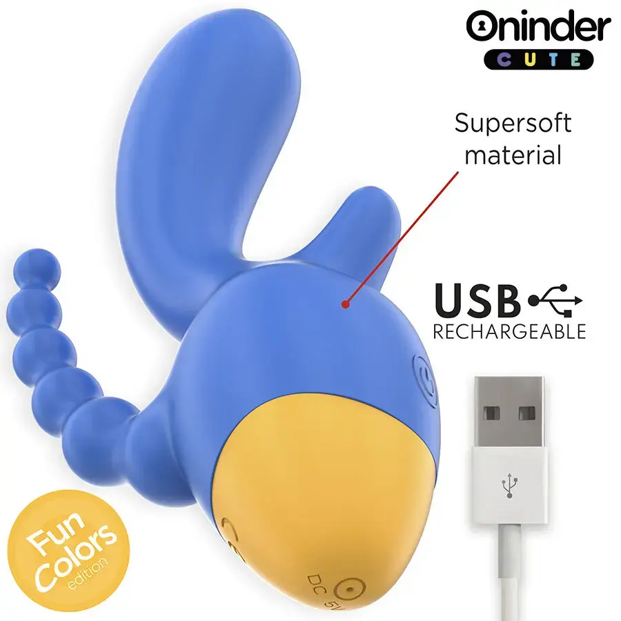 Вибратор ONINDER CUTE LOVE 3 SOME TRIPLE VIBRATOR Photo 4