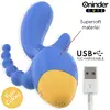 Вибратор ONINDER CUTE LOVE 3 SOME TRIPLE VIBRATOR Photo 4