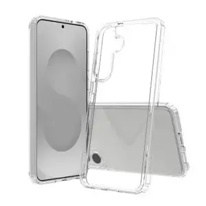 Back cover SCREENOR for Samsung Galaxy S25 FE — transparent TPU and acrylic protection