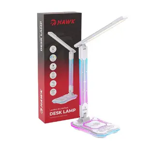 Table lamp Hawk HW-LAMP04 White LED adjustable, white finish, adjustable head and arm