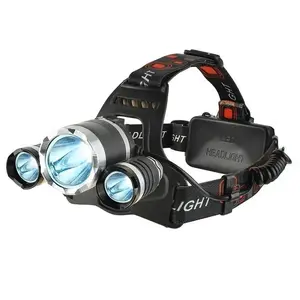 Headlamp iLike CP-HDL-BK with 3x CREE LEDs, strong long-range beam