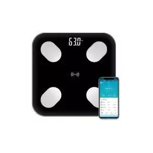 Stikla Bluetooth Viedā Svari CP AIRI-B2-BK ar Ķermeņa Sastāva Mērījumiem