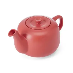 Teapot La Cafetiere GB40LCTPOT4CPRED 1.2L Red Matte Ceramic, 650 ml pour spout, dishwasher-safe