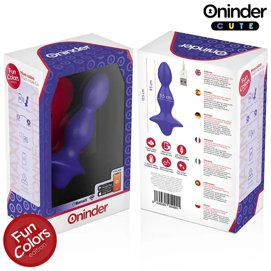 Вибратор ONINDER CUTE LOVE BUTT VIBRATING ANAL PLUG Photo 7