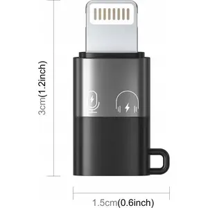Adapter Puluz Lightning to USB-C PU649B — Puluz Lightning to USB-C adapter, black