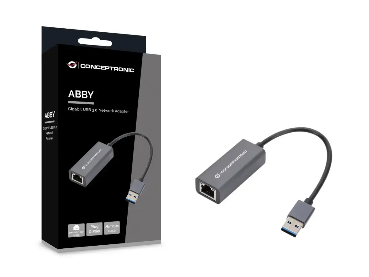 Conceptronic ABBY08G Ethernet adapteris Photo 2