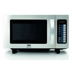 Solo countertop microwave BEKO PRO25IXBP, 25 L, silver, LED display, button controls