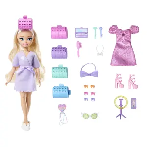 Modes lelle Mattel Barbie Dream GET READY WITH Malibu 15+ izskatu