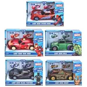 Металлические модели Jada Toys Vehicle Marvel масштаб 1:32 — набор из 5 различных автомобилей (ассортимент)