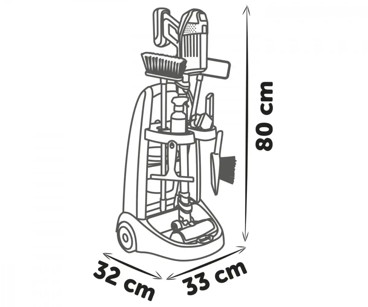 Cleaning Trolley SMOBY 7600330326 with Vacuum Cleaner Photo 6