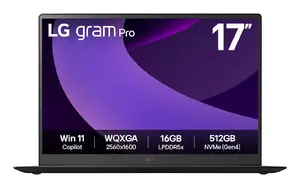 LG 17Z90TR-E.AD8BG Laptop Intel Core Ultra 7 255H 17" WQXGA 32GB RAM 2TB SSD NVIDIA GeForce RTX 5050 Windows 11 Home Black
