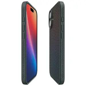 Protective slim phone case Spigen Liquid Air for iPhone 17 in Abyss Green