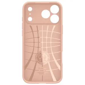 Protective phone case Spigen Liquid Air for iPhone 17 Pro Max — rose titanium finish