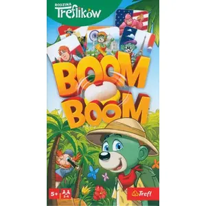 Настольная игра TREFL Boom Boom Game Treflików — семейная игровая вечеринка, быстрая реакция, компактная упаковка