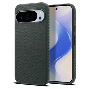 Protective phone case Spigen Liquid Air Mag for Google Pixel 10 Pro XL — abyss green