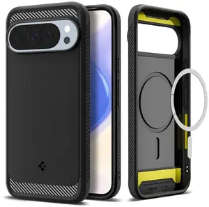 Protective phone case Spigen Rugged Armor Mag for Google Pixel 10 Pro XL, matte black