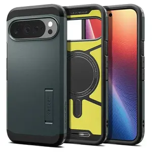 Защитный чехол Spigen Tough Armor для Google Pixel 10 Pro XL — Abyss Green