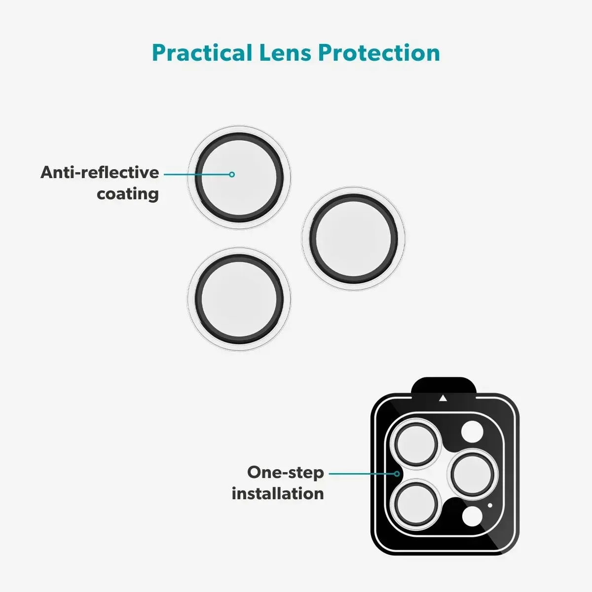 Glass Lens Protectors Epico iPhone 17 Pro / Pro Max Photo 3