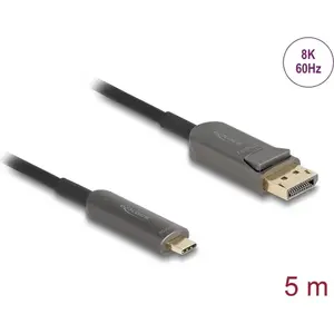DELOCK Активный оптический кабель USB-C на DisplayPort 81604 4K 60Hz, USB-C (Alt Mode) — DP, 1.8 м