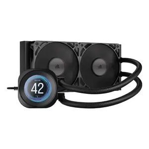 All-in-one liquid cooler Corsair Nautilus 240 RS LCD 12 cm Black