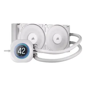 All-in-one liquid cooler Corsair Nautilus 240 RS LCD 12 cm White