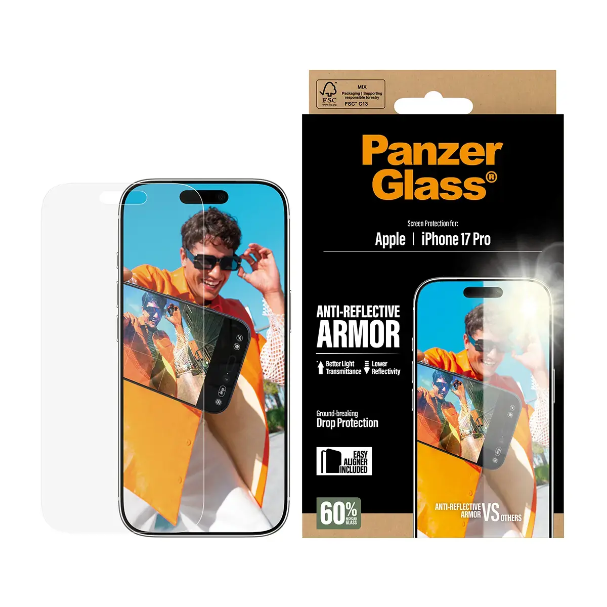 Ekrāna aizsargstikls PanzerGlass iPhone 17 Pro Photo 2