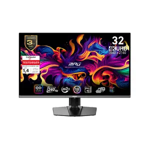 Монитор MSI MPG 321URXDE QD-OLED 31,5" 4K UHD 3840×2160 1 мс USB-хаб VESA Регулируемая высота Чёрный