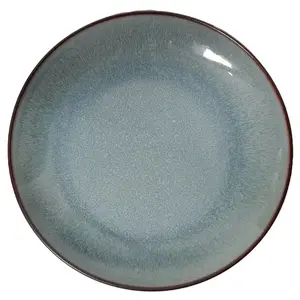 Dinner plate KETLER 26 cm Stone ceramic blue