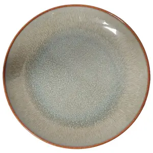 Plate KETLER 26 cm Stone ceramic gray — 26cm ceramic dinner plate