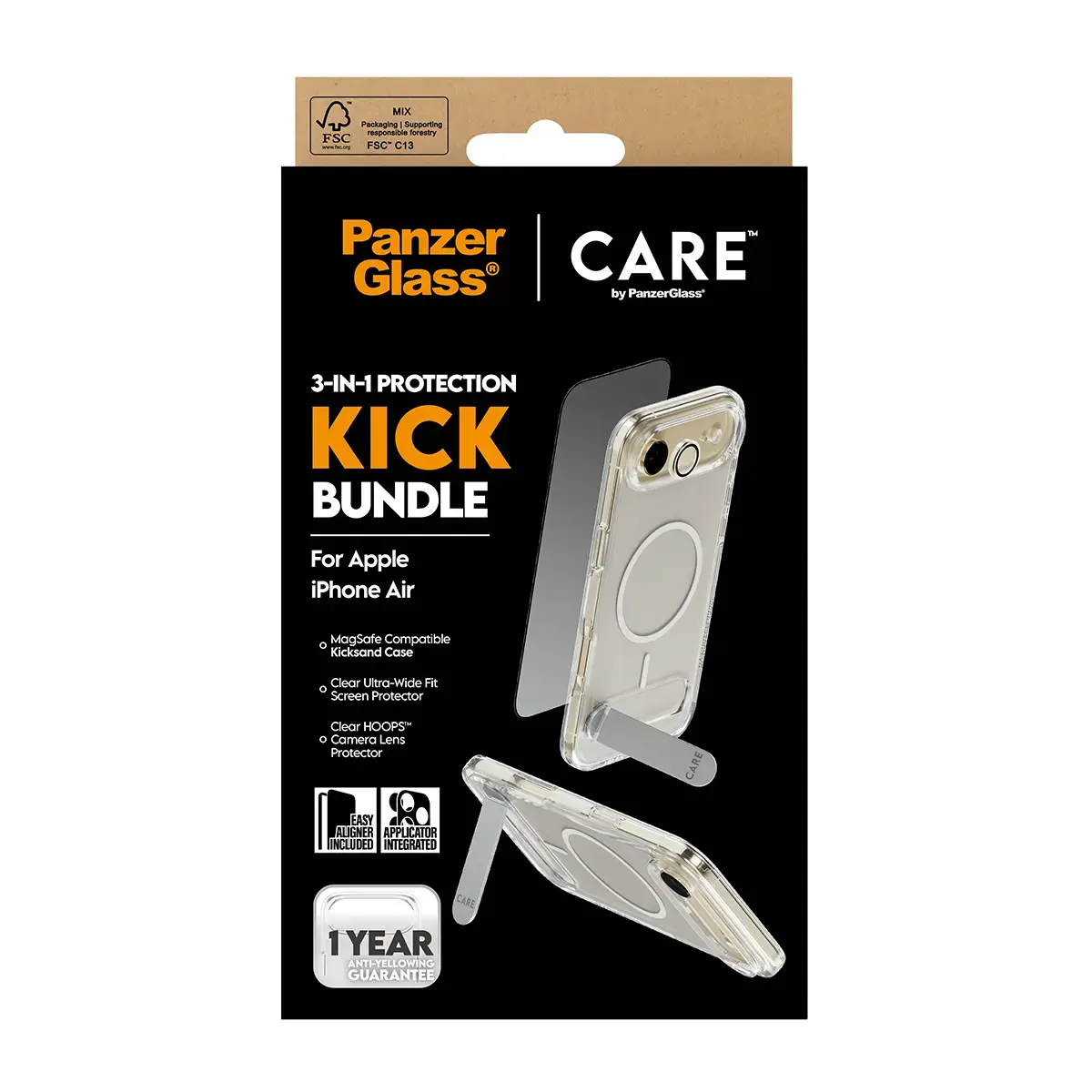 PanzerGlass CARE 3‑в‑1 Feature Kick для iPhone Air Photo 3