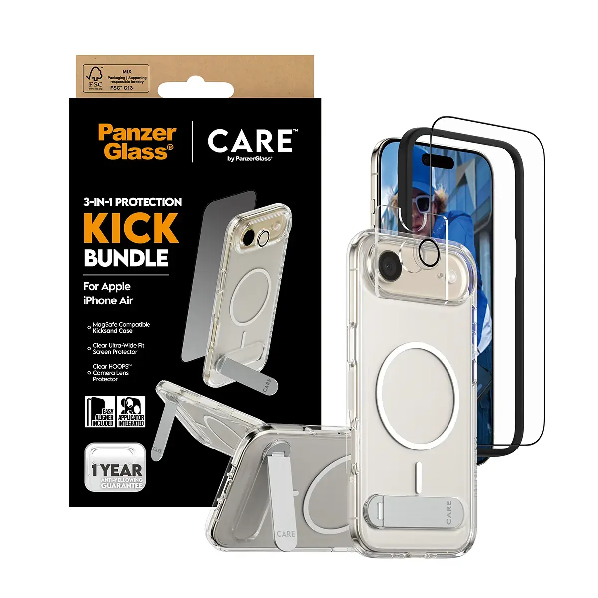 PanzerGlass CARE 3‑в‑1 Feature Kick для iPhone Air Photo 5