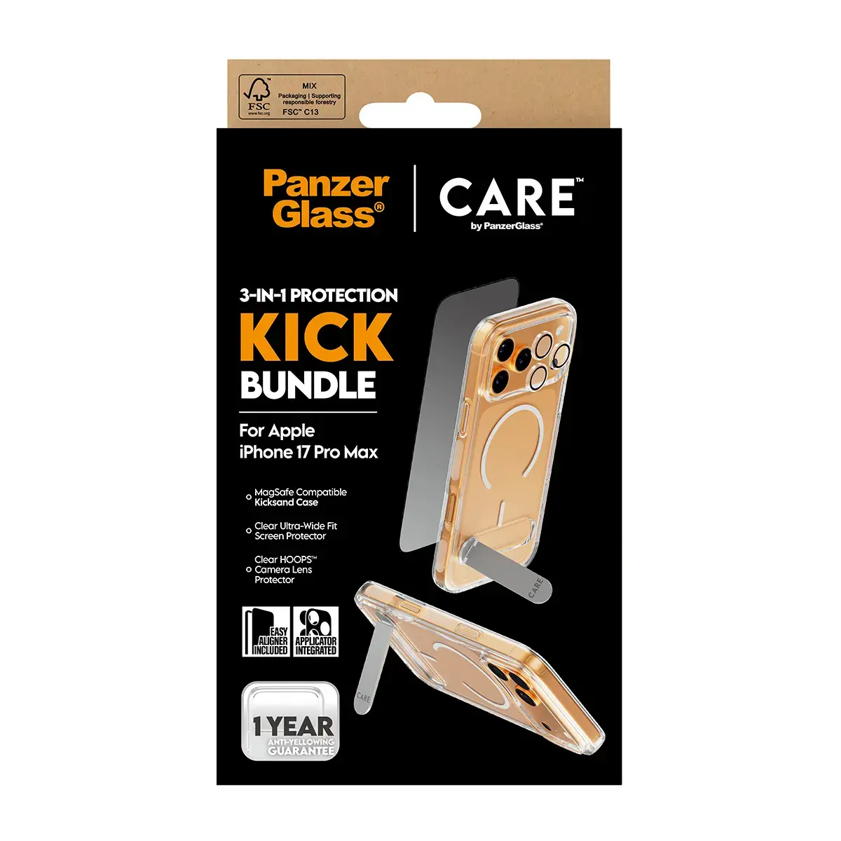 PanzerGlass CARE 3‑in‑1 Feature Kick iPhone 17 Pro Max Photo 3