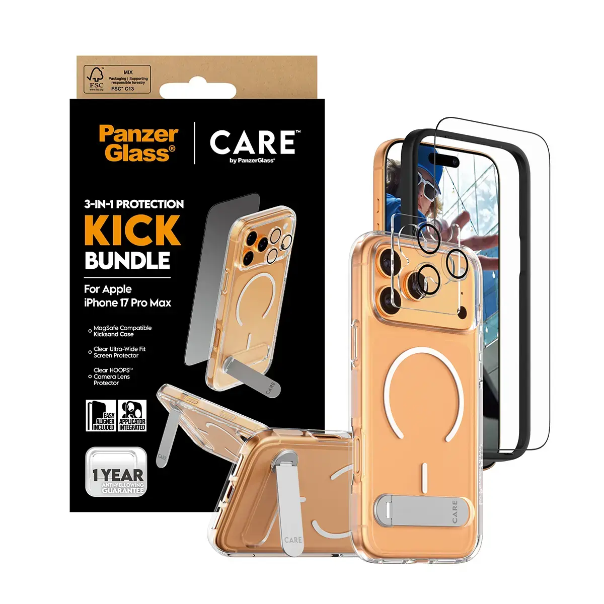 PanzerGlass CARE 3‑in‑1 Feature Kick iPhone 17 Pro Max Photo 5