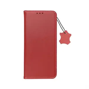 Genuine leather case Riff for Samsung Galaxy M51 — Red
