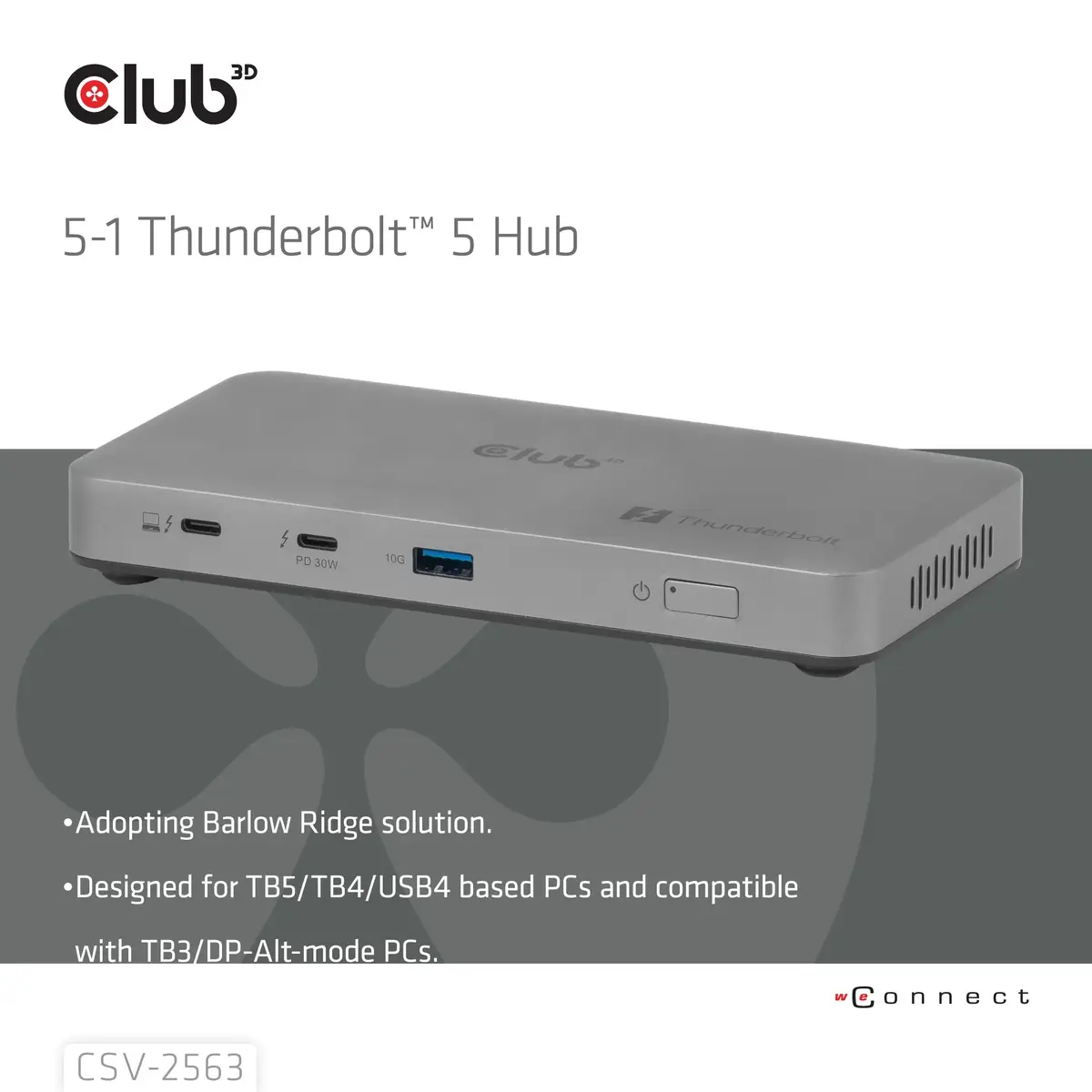 CLUB3D CSV-2563 Thunderbolt 5 хаб Photo 2