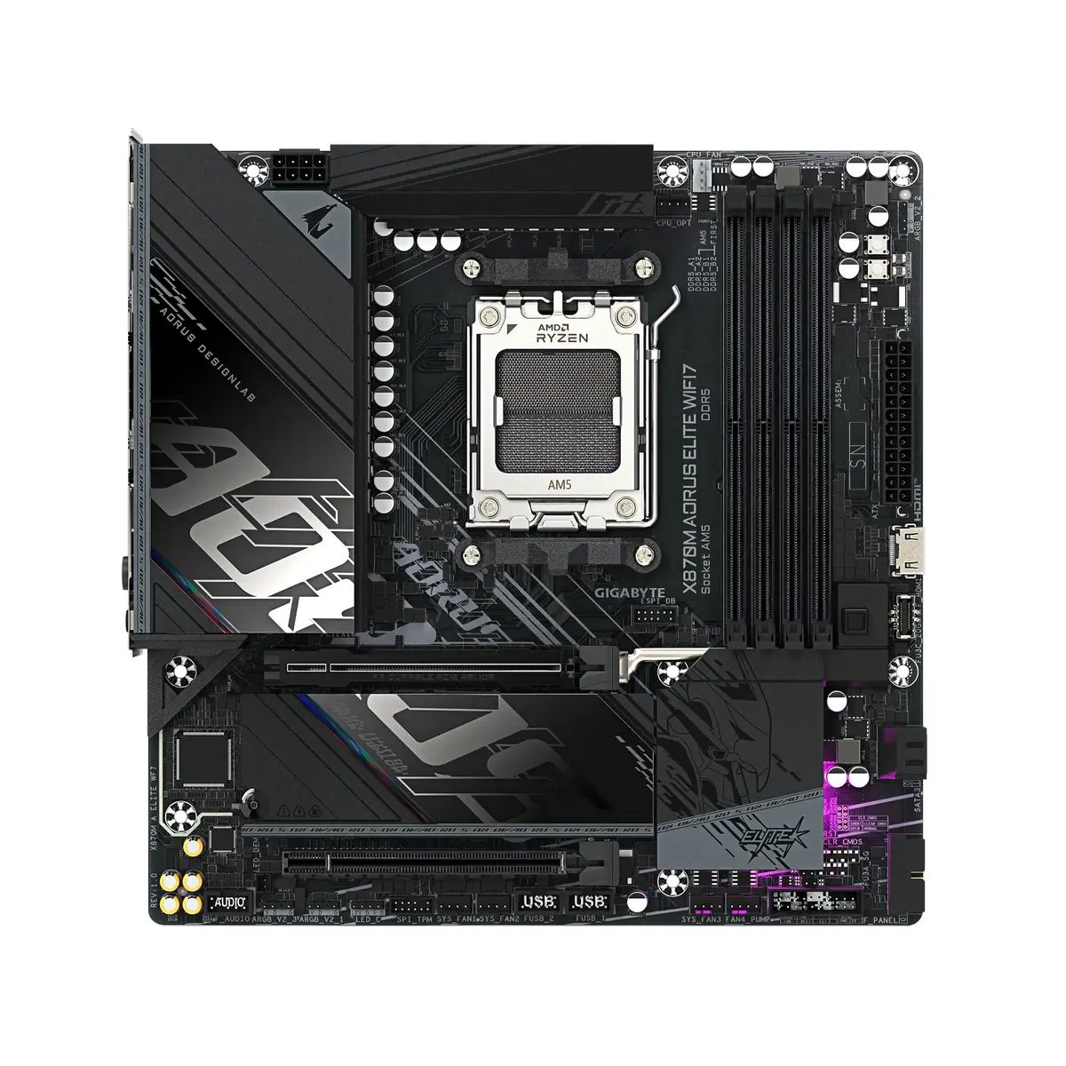 Материнская плата GIGABYTE X870M AORUS ELITE WIFI7 Photo 2