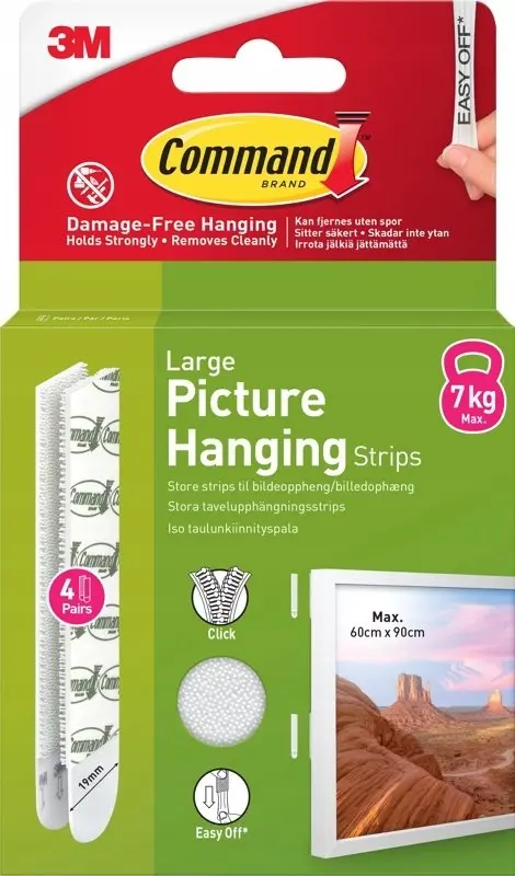 3M Command Strips Large — Pack of 4 Photo 4