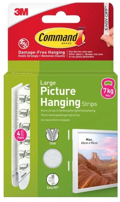 3M Command Strips Large — Pack of 4 Photo 5