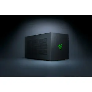 External GPU Enclosure Razer Core X V2 Black Steel — supports 1 GPU, 140W USB-PD, 197×421×216 mm